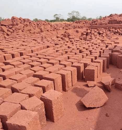 Laterite stone quarry yard